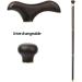 Mahogany Cane Solid Anti-Slip Wooden Three-Section Carved Crutch for Men and Women Crutches Hello - Buy Online on GoSupps.com