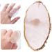 Nail Mixing Palette Nail Art Finger Ring Palette Polish Holder Color Mixing Plates Manicure Tools White Brushes - Buy Online on GoSupps.com
