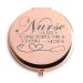 Dyukonirty Nurse Gifts for Women Travel Makeup Mirror Nurse Graduation Gifts Medical Assistant Nurse Practitioner Birthday Nurse Gifts for Nurses Week Rose Gold
