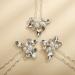 Teyglen Bridal Crystal Pearls Hair Vine - Silver Rhinestone Beads Headpiece for Wedding Accessory - Buy Online on GoSupps.com