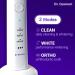 Dr. Quorum LED Whitening Electric Toothbrush | Fiber Optic Bristles | Ultra Whitening LED Light | Sonic Cleaning | 3 Modes - Buy Online on GoSupps.com