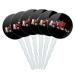 Semi Tractor Trailer Truck Trucker Cupcake Picks Toppers Decoration Set of 6