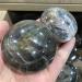 1pc Natural Crystal Gemstone Black Moonstone Quartz Palm Stone 60-70mm for Garden Decoration - Buy Online on GoSupps.com