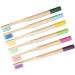 FRCOLOR 12 Pcs Bamboo Charcoal Toothbrush Set | Eco-Friendly Soft Wooden Toothbrushes for Kids & Adults - Travel Ready - Buy Online on GoSupps.com