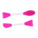 DOITOOL 1 Film Stick Set Mud Brush Double-head Applicator Brush Brush Skin Care Beauty Tool Portable Brush Silicone Brush Purple Multifunction Plastic Care Brush
