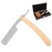 Premium Shaving Head Razor Set - Manual Razor Beard Brush & Wooden Gift Box | Perfect Gift for Men - Buy Online on GoSupps.com