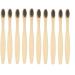 10 Pack Bamboo Toothbrushes Soft Bristles Eco-Friendly Toothbrushes for Unisex Adult