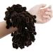 XISAOK Muslim Women Fluffy Velvet Hijab Scrunchie | Solid Color Plain Hair Ring Tie Bun Clip - Buy Online on GoSupps.com