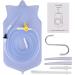 2L Enema Bag Kit for Colon Cleansing - Reusable Coffee Enema Kit with Silicone Hose and Nozzle Tips - Buy Online on GoSupps.com