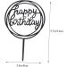 Acrylic Cake Picks & Dessert Toppers | Chic Round Cake Topper for Birthdays & Celebrations - 9x0.1x13 cm - Buy Online on GoSupps.com
