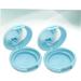 IWOWHERO DIY Makeup Powder Case 1 Set 2pcs powder compact container face powder container loose powder empty box powder puff 6.1x6.1cm Blue - Buy Online on GoSupps.com