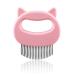 Cat Comb ,Pet Hair Removal Massaging Shell Comb, Cat Shedding and Grooming Comb for Long or Short Haired ,Pet Slicker Brush to Remove Matted Tangled Fur and Loose Hair for Cat/Dog/Bunny (Pink)