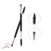 4-Piece Black Double-Head Eyebrow Brush Set | Multi-Functional Spoolie & Comb for Perfect Eyebrow Tinting - International Shipping Available - Buy Online on GoSupps.com