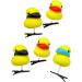 AJTUTUS Imitation Duck Hair Clip Lovely Duckling with Rose Sunglasses Side Clip for Girl Yellow Hair Clip Realistic Duck - Buy Online on GoSupps.com
