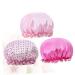 FOMIYES 3pcs Bath Visor Hair Bonnets Womens Shower Caps Double Layers Bathing Cape Curly Hair Cap Night Sleeping Hair Cap Elastic Bath Cap Bathing Caps Thicken Bathing Double Layer Cloak