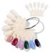 Crown Themed Nail Display Board with 10 sheets for DIY Color Card Practice Fake Nails Fashioned for Women Girls