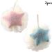 Large Cartoon Bath Pouf Sponge Set | Cute Nonslip 2PCS Body Wash Loofah with Shower Rope for Kids & Adults - Buy Online on GoSupps.com