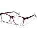 LVIOE Clear Real Glass Lenses Reading Glasses Natural Crystal Stone Smoky Quartz Lenses Blue Light Blocking Glasses LR5189 Purple/Clear 3.0 x
