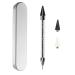 Dual Ended Nail Rhinestones Picker Pencil Nail Art Design Dotting Pen Nail Art Decoration Tool with 2 Extra Wax Head BLACK