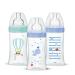 Pack of 3 Sensation+ Anti-colic Baby Bottles Boy 270ml 0-6 months Flat Teat Flow 2