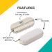 Rui Smith's CarbonConscious Nail Cleaning Brush - Eco-Friendly Bioplastic with 2-Page Bristles for Manicure & Pedicure Care - Buy Online on GoSupps.com
