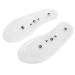 Verdant touch magnetic shoe pads magnet therapy silicone insoles 1 pair anti-fatigue massage pads for shoes transparent size L
