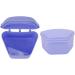 Buy Waterproof Denture Box - Portable Orthodontic Plastic Container (Purple) for Home Use - Secure Locking Design | International Shipping Available - Buy Online on GoSupps.com