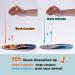 FOOTSECRET Work Boot Comfort Insoles - Extra Shock Absorption & Anti-Fatigue for Women - Neutrally Arch Support in Orange - Buy Online on GoSupps.com
