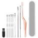 9 Pcs Ear Pick Earwax Removal Kit SourceTon Ear Cleansing Tool Set Ear Curette Ear Wax Remover Tool with a Cleaning Brush and Storage Box