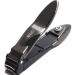 SHZG Large Nail Clipper with Catcher  No Mess Anti Splash Fingernail Toenail Clipper  Sharp and Heavy Duty Nail Cutter for Men and Women (Black)