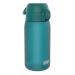 Ion8 Kids Water Bottle 350 ml/12 oz Leak Proof Easy to Open Secure Lock Dishwasher Safe BPA Free Carry Handle Hygienic Flip Cover Easy Clean Odour Free Carbon Neutral Aqua 350ml OneTouch 2.0