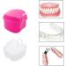 Juliyeh 1 Pcs Denture Case Orthodontic Dental Retainer Box False Teeth Storage Container Denture Cleaning Box with Filter Portable and Easy to Travel (Pink) Black - Buy Online on GoSupps.com