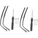 Universal Glasses Accessories Kit - Healeeved 8 Sets Replacement Brackets Screwdriver Metal Legs & Arms - Black Frame for Men & Women - Buy Online on GoSupps.com