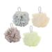 NOLITOY 4pcs Shower Ball Mesh Sponge Bath Ball Mesh Pouf Net