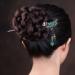 Kichvoe 1pc Classic Vintage Hairpin Japanese Hair Metal Hair Clips for Women Asian Hair Pins Chinese Hanfu Hair Bun Stick Chinese Hairpin Fork Pen Jade Beads Bride Classical Walk - Buy Online on GoSupps.com