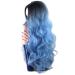 Buy BGHJUE N Wigi S A Short Ombre Blue Curly Wig for Women - Synthetic Temperature Fiber Hair - Buy Online on GoSupps.com
