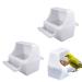 TYVOM 2PCS Poultry Drinker Bird Food Feeder for Cage Bird Waterer Feeder Cage Accessories for Parrots Cockatiel Pigeon Sparrow Bird Cage Bowl(White)