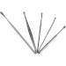 SSWERWEQ Ear wax removal tool 5pcs Stainless Steel Silver Earpick with PP Box Wax Remover Curette Cleaner Health Care Tools Ear Pick - Buy Online on GoSupps.com