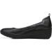 Vionic Women's Advantage Jacey Slip On Wedges - Black Leather Platform Wedges with Orthotic Insole - Buy Online on GoSupps.com