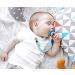 Buy EXQUILEG 4Pcs Pacifier Strap Clips - Cotton Pacifier Chain with Stainless Steel Clamps for Unisex Babies - Secure & Stylish Baby Accessories - Buy Online on GoSupps.com