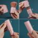 Retractable Kabuki Foundation Brush Portable Makeup Brush Travel Face Blush Brush for Powder Mineral Foundation Blending Blush Pink - Buy Online on GoSupps.com