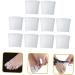 Bunion Toe Gel Protector Sleeves - 10pcs Silicone Rubber Bands for Men and Women - Hammer Toe Spacers - Toe Nail Patch - White Gel Splints - Buy Online on GoSupps.com