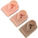 ZJchao 3Pcs Silicone Ear Model - 3 Colors Soft & Flexible Right Ear Simulation Display Props - Buy Online on GoSupps.com