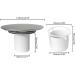 Saddgo Bathroom Sink Drain Filter Easy Switches Between Plug and Filter Modes Shower Drain Cover Replacement Shower Waste Trap - Buy Online on GoSupps.com