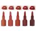 Yosoo 5Pcs Matte Lipstick Makeup Set Rouge Matte Lipstick Matte Long-Lasting Wear Non-Stick Cup Not Fade Waterproof Lip Gloss Waterproof Long Lasting Satin Moisturizing Smooth Soft