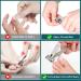 Nail Clippers for Seniors - 360 Rotary Fingernail & Toenail Clippers Long Handle Ultra Sharp Stainless Steel Heavy Duty for Thick Nails Built-in Nail File - Buy Online on GoSupps.com