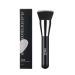 MSQ Foundation Makeup Brush Flat Top Kabuki Perfect for Blending Liquid Make Up Flawless Powder Cosmetics Premium Foundation Brush Buffing Blending Brush Deep Black