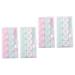 Healeved 4 sets Storage box for colored contact lenses Colored housing container for contact lenses travel contact case contact case mass pp macaron tweezers travel