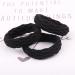 Liujzzj 20 Pack Seamless Thick Cotton Hair Ties | No Kink Slipproof & Stretchy Black Hair Bands for All Hair Types - Buy Online on GoSupps.com