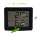 Digital Hygrothermograph & Thermometer - LCD Humidometer for Accurate Room Temperature & Humidity Measurement (Black) - Buy Online on GoSupps.com